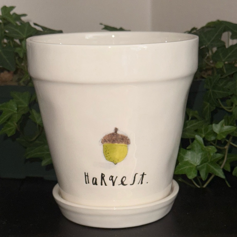 Rae Dunn HARVEST Acorn Planter / Pot